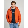 Pepe Jeans for man. PM403026 Tomek orange jacket (M), Casual, Polyester