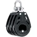 Harken Carbo Blok 75 mm tripel, svirvel