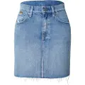 G-Star for woman. D24387-D538-G332 Viktoria Raw Edge Skirt blue (25), Casual, Cotton, Denim, Sustainable