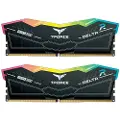 Team Group T-Force DELTA RGB - DDR5 - sett - 32 GB: 2 x 16 GB - DIMM 288-pin - 6000 MT/s / PC5-48000 - CL30 - 1.35 V - ikke-bufret - on-die ECC - svart