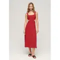 Superdry Cutout Ermeløs Midikjole