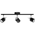 Signify Meranti-spotlys til tak/vegg, 3 stk., Overflateegnet, GU10, 3 ampuller, 220-240 V, Sort