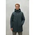 Ecoalf for man. MCMGAJKPASUA0050W24-506 Coat Pasu teal (L), Casual, Green, Recycled Polister, Sustainable