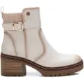 Xti for woman. 14337104-BEIGE Ankle boots 143371 beige (40), 5 to 8 cm, Zip, Casual