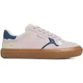 Pepe Jeans for woman. PLS31586 Travis Retro pink leather trainers (37), Flat, Suede, Laces, Casual