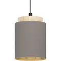 Eglo Albariza, Hard montering, Sort, Brun, Sort, Brun, Stål, Tre, Rund, Universell