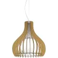 Eglo Tindori - Taklampe - 1 sokkel - E27 - hvit, lønn, satin-nikkel