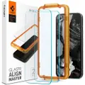 Spigen GLAS.tR Align Master, Google, Pixel 8a, Ripebestandig, Gjennomsiktig, 2 stykker