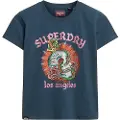 Superdry Tattoo Rhinestone Fitted Kortarmet T-skjorte