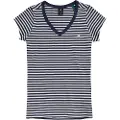 G-Star Eyben Stripe Slim Kort Ermet V-hals T-skjorte