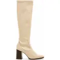 Mustang for woman. 59662 Beige Porto boots (40), 3 to 5 cm, Zip, Casual