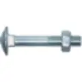 Itw Bræddebolt M6x20 mm DIN 603 med møtrik, elforzinket nøglevidde 10 mm