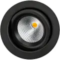 SG ARMATUREN Downlight Junistar ECO Isosafe LED 6W DTW sort (pakke med 8 stk)