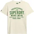 Superdry for man. M1011994A Machined Goods Workwear T-shirt white (XXL), Casual, Cotton, Short sleeve