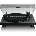 Lenco L-30BK Platespiller – Retrostil med Moderne USB Digitalisering, 33/45 RPM