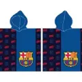 FC Barcelona Poncho badehåndklæde med hætte - 100 procent bomuld