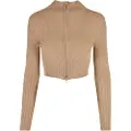 Urban Classics Cropped Rib Knit Cardigan