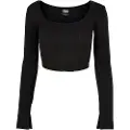 Urban Classics Short Rib Corsage Langarmet T-skjorte