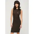 Superdry Rib Bodycon Ermeløs Kort Kjole