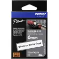 Brother TZe-FX211 labeltape - sort på hvid 6mm x 8m - flexible ID