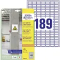 Avery L7871-20, Hvit, Rektangel, Permanent, DIN A4, Papir, Laser/Blekkskriver