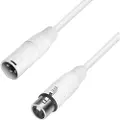 Adam hall K4 MMF 0100 SNOW XLR Forbindelsesledning [1x XLR-stik - 1x XLR-tilslutning] 1.00 m Hvid