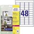 Avery Laseretiket Avery L4778 hvid 45,7x21,2 (pakke a 960 etiketter)