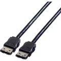 Roline External SATA 6.0 Gbit/s Cable, 0,5 m, SATA III, SATA 7-pin, SATA 7-pin, Hankjønn/hankjønn, Sort