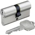 Basi V5000-0010, Europrofilsylinder, Kromfarge, 3 stykker, 263 g, 1,5 cm