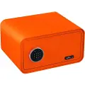 Basi mySafe 430, Frittstående safe, Oransje, Kode, Elektronisk, Vegg, Batteri, AA