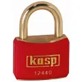 Kasp K12440REDD Hængelås 40 mm Forskellige Gyldengul Nøglelås