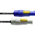 Cordial CFCA 5 FCB Strøm Tilslutningskabel [1x PowerCon-stik - 1x PowerCon-stik] 5.00 m Blå , Hvid