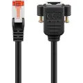 Goobay CAT 6 S/FTP CU Forlængerkabel 0.5m Sort