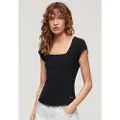 Superdry Essential Square Neck Kortarmet T-skjorte