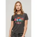 Superdry Cali Sticker Fitted Kortarmet T-skjorte
