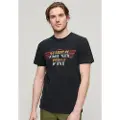Superdry Rock Graphic Band Kortarmet T-skjorte