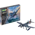 Revell F4U-4 Corsair, Flymodell med fastvinge, Monteringssett, 1:72, F4U-4 Corsair, Avansert, 65 stykker