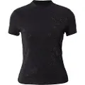 GUESS for woman. W4BI26J1314 T-shirt logo 4G black (M), Casual, Cotton, Short sleeve
