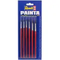 Revell Painta Standard - Malebørste - størrelse: 0, 1, 2, 3, 4, 00 (en pakke 6)