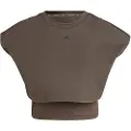 Adidas Power Boxy French Terry 3 Stripes 3/4-ermet T-skjorte