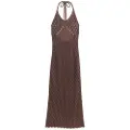 Superdry Crochet Halter Ermeløs Lang Kjole