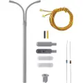 Viessmann Modelltechnik H0 Halvbueformet lysmast dubbel Byggesæt 6723 1 stk