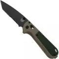 Benchmade Redoubt foldekniv, ranger green, taggete