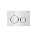 Geberit 115.884.SI.1, Skylleplate, Hvit, Kromfarget, Geberit, 246 mm, 14 mm, 164 mm