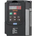 Vevor VFD 2 HK, 1,5 kW, 7,5 A, 1- eller 3-faset 220 V inngang til 3-faset 220 V utgang variabel frekvensomformer, 40–60 Hz inngang, 0–400 Hz utgang VFD for spindelmotor CNC-hastighetskontroll