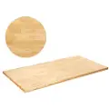 Vevor trebordplate, 122 x 74 x 3,8 cm, lastekapasitet 146 kg, universelt heltre skrivebord i lønnetre for høydejusterbar elektrisk stående skrivebordsramme, rektangulær benkeplate for hjemmekontor