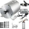 Vevor FlowerW børstemotor, 1800W DC 48V elektrisk børstemotor med kontroller, pedal og lader for DIY elektrisk sparkesykkel, elsykkel, gokart