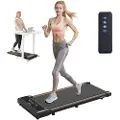 Vevor gåmatte, tredemølle under skrivebord for hjemmekontor, arbeidsjoggemaskin, kapasitet 265 lbs 2,5 hk bærbar lettvekts gåmatte, med fjernkontroll og LED-skjerm
