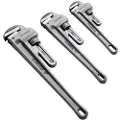 Vevor 3-delers rørtangsett, 10" 14" 18" rett rørtang i aluminium, justerbar rørleggernøkkel, med høystyrkekjeve og ergonomisk håndtak, opphengbar design, for vannrør, bilreparasjoner