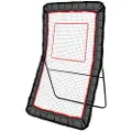 Vevor Lacrosse-rebounder for bakgård, 1219,2 x 2133,6 mm volleyball-returnett, pitchback-throwback-baseball-softball-return-treningsskjerm, justerbar vinkel for skyteøvelser med målskive